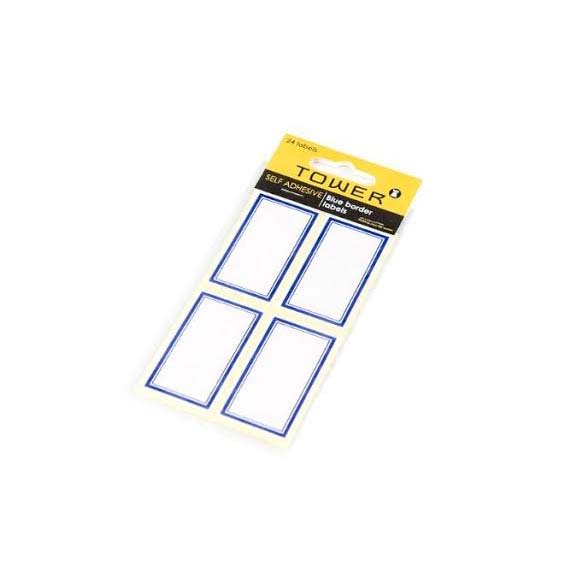 Tower Blue Border Labels